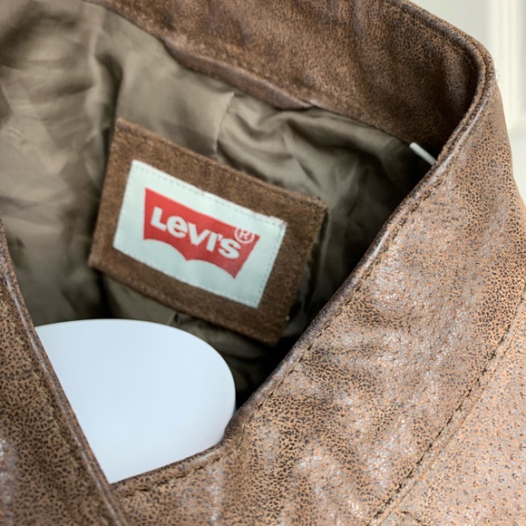 Levi’s Women’s Brown Suede Moto Jacket - Picture 6 of 7